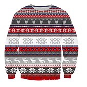 levne Mikiny a kapucí-Vánoce Ježíšek Mikina Pullover Vtipná vánoční mikina Anime 3D tisk 3D Grafika Pro Pro páry Pánské Dámské Dospělé Vánoce Karneval Plesová maškaráda 3D tisk