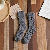 billige hjemmesokker-fleece sokker push for kvinner menn, varme myke fluffy sokker tykk kose sokk vinter jule sokker til kvinner
