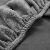 baratos Cobertura de Sofa-capa de sofá elástica espessa de pelúcia elástica sofá secional poltrona loveseat 4 ou 3 lugares em forma de l cinza macio durável lavável