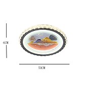 cheap Ceiling Lights-50cm Circle / Round Design Ceiling Lights Metal Painted Finishes Modern 220-240V
