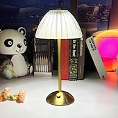 economico Lampade da tavolo-Lampada da tavolo a led ricaricabile bar ristorante vintage con porta di ricarica usb per illuminazione dimmer camera da letto
