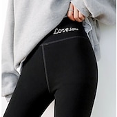 billige Vanlige leggings-Dame Strømpebukse Leggings Varmt undertøy Mote Ankel-lengde Høy Midje عادي Hold Varm Rumpeløft Komfort Høy Elastisitet Fritid / hverdag Naken Svart Rosa Lilla Mager