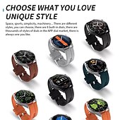 abordables Relojes inteligentes-HW28 Reloj inteligente 1.39 pulgada Smartwatch Reloj elegante Bluetooth Podómetro Recordatorio de Llamadas Seguimiento de Actividad Compatible con Android iOS Hombre Larga espera Llamadas con Manos