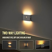 abordables lumière d&#039;armoire-led night lights capteur de mouvement usb rechargeable tringlerie induction sans fil veilleuse armoires de cuisine couloir lampe de nuit pour chambre maison escalier passage éclairage