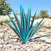 cheap Garden Sculptures&amp;Statues-Tequila Rustic Sculpture, DIY Metal Agave Plant,Rustic Hand Painted Metal Agave,Garden Yard Art Decoration Statue Home Decor for Yard Stakes,Garden Figurines,Outdoor Patio