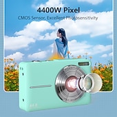cheap Digital Camera-Digital Camera 1080P 44MP Vlogging Camera with LCD Screen 16X Zoom Compact Portable Mini Rechargeable Camera Gifts for Students Teens Adults Girls Boys