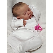 economico Bambole-Bambola reborn da 20 pollici&amp;amp;giocattolo per bambini piccoli bambola reborn bambola reborn neonato regalo realistico fatto a mano arti in silicone non tossico 3/4 e corpo imbottito in cotone con