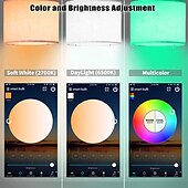 preiswerte Tisch- und Stehlampe-stehlampe multifunktional wohnzimmer optional intelligente wifi rgbcw birne und verstellbarer hebel 60-71 zoll hoch graue leinenlampe schlafzimmer sonnenschutz vertikale lampe