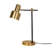 baratos candeeiro de mesa e chão-Lâmpada de mesa para leitura led 22.25 &quot;lâmpada de mesa de metal para escritório quarto sala de estudo sala de estar mesa de cabeceira lâmpadas de cabeceira latão acabamento de acento dourado 5w lâmpada incluída