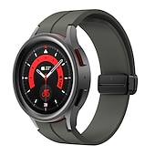 cheap Samsung Watch Bands-Watch Band for Samsung Galaxy Watch 7/6/5/4  40/44mm, Watch 5 Pro 45mm, Watch 6 Classic 43/47mm, Watch 4 Classic 42/46mm Silicone Replacement  Strap Magnetic Clasp Waterproof Adjustable Sport Band