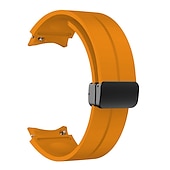 cheap Samsung Watch Bands-Watch Band for Samsung Galaxy Watch 7/6/5/4  40/44mm, Watch 5 Pro 45mm, Watch 6 Classic 43/47mm, Watch 4 Classic 42/46mm Silicone Replacement  Strap Magnetic Clasp Waterproof Adjustable Sport Band