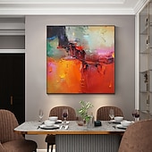 billiga Abstrakta målningar-handgjord oljemålning canvas väggkonst dekoration modern abstrakt för heminredning rullad ramlös osträckt målning