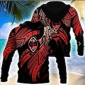 abordables Sudaderas con capucha para hombre-Wishine sudaderas con capucha unisex impresión digital 3d película de terror payaso sudadera pulóver top negro xl tops de calavera