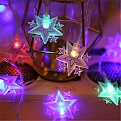 cheap Battery String Lights-Star Fairy String Lights Christmas Holiday Lights 10M 80LEDs with 13key Remote Control Creative Party Holiday Optional Remote Controller Battery Box or Remote Controller USB 1set
