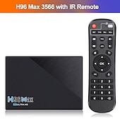cheap TV Boxes-Smart TV Box H96 MAX RK3566 Quad Core Android 11.0 8GB RAM 128GB ROM 1080p 8K with Dual Wi-Fi 2.4G/5.0G Media Player Google Play Youtube