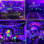 cheap Remote Control-LED UV Black Light Strip Purple USB Interface with 11 Key Multi-function RF Remote Control SMD2835 380-400NM UV LED Black Light Lamp Suitable for Fluorescent Dance and UV Body Coating