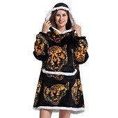 cheap Wearable Blanket-Womened Blanket Wearable Blanket, Sleepwear Fleece Sherpa Blanket Sweatshirt with Pocket and Sleeves