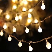 billiga Batteristrängljus-mini globe string lights batteridriven med fjärrkontroll inomhus sovrum 50/100 led färgglada blinkande ljus med fjärrstyrda led string lights för sovrumsfest uteplats jul vardagsrum kontor