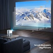 levne Projektory-salange mini projektor full hd 1080p p40 led projektor 4k video bluetooth projektor 5000 lumenů android projektory chytré domácí kino