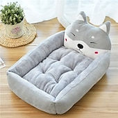 economico Lettini e coperte per cani-cuccia per cani calda in inverno cani grandi e piccoli cartone animato rosso cuccia per animali cuccia per cani stuoia per cani cuccia per gatti forniture per animali domestici