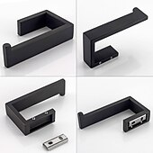 cheap Bathroom Accessory Set-Bathroom Accessory Set 3 Piece Stainless Steel,Wall Mounted Towel Bar,Toilet Paper Holder and Robe Hook,Bathroom Hardware Set(Black/Brushed Nickel)