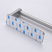 billige Toalettrullholdere-selvklebende håndkleholder, veggmontert toalettpapirholder, toalettpapirrullholder i rustfritt stål, silkerull (svart/krom)