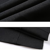 preiswerte Schlank-Herren Anzughosen Hose Hosen Chinesisch Chino Tasche Glatt Komfort Atmungsaktiv Hochzeit B¨¹ro Geschäft Schick &amp; Modern Klassisch Schwarz Dunkel Blau Hoher Taillenbund Mikro-elastisch