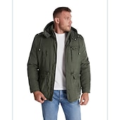 economico Piumini-Per uomo Giacca trapuntata Vello All&#039;aperto Tenere al caldo Giacca invernale Cappotto Campeggio / Escursionismo / Speleologia Grigio scuro Nero Blu Marrone Verde