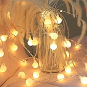 billiga Batteristrängljus-mini globe string lights batteridriven med fjärrkontroll inomhus sovrum 50/100 led färgglada blinkande ljus med fjärrstyrda led string lights för sovrumsfest uteplats jul vardagsrum kontor