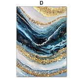 preiswerte Abstrakte Drucke-1 Panel abstrakte Drucke/Poster Luxus rosa blau gold Wandkunst modernes Bild Wohnkultur Wandbehang Geschenk gerollte Leinwand ungerahmt, ungedehnt