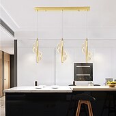 economico Luci a sospensione-lampada a sospensione a led foglia d&#039;acero, moderna lampada da soffitto a sospensione minimalista, lampada a sospensione a sospensione lunga da parete per soggiorno tv sfondo creativo, lampada a