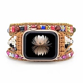 cheap Apple Watch Bands-Handmade Braided Rope Compatible with Apple Watch band Women Multilayer Beaded Beads Strap Replacement Wristband for 38mm 40mm 41mm 42mm 44mm 45mm 49mm iwatch Series Ultra 8 7 6 SE 5 4 3 2 1