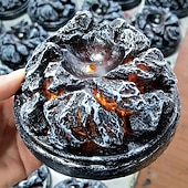 billiga trädgårdsskulpturer och statyer-lava drake ägg, drömkristall transparent drake ägg, drake ägg kristall, drake staty dekor, kristall transparent lava drake ägg harts handgjorda skulptur ornament souvenir