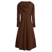 tanie Jednolite kolory-Damskie Pulower Jednokolorowe Codzienny Długi rękaw Regularny Swetry rozpinane Jesień Zima Wino Czarny Rumiany róż