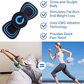 economico Massaggiatori per corpo-massaggiatore portatile per il corpo del collo microcorrente sollievo dal dolore muscolare mini elettrico conveniente adesivi per massaggio cervicale intelligente massaggiatore meridiano