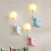 cheap Indoor Wall Lights-LED Wall Lamp Cartoon Balloon Bear Indoor Wall Light For Home Bedroom Bedside Indoor