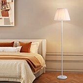 cheap Table&amp;Floor Lamp-LED Floor Lamp Simple Fabric Bedsides Tall Lamp Living Room Floor Lamps Light Study Room Bedroom Floor Lamps