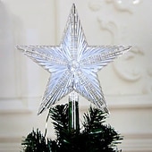 ieftine Lumini de Craciun-lumini pentru stele pentru brad de Crăciun, cu lumină de noapte cu LED, ornamente pentru brad de Crăciun, led pentru acasă, decor petrecere de revelion, iluminat de vacanță, puterea bateriei aa
