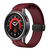 cheap Samsung Watch Bands-Watch Band for Samsung Galaxy Watch 7/6/5/4  40/44mm, Watch 5 Pro 45mm, Watch 6 Classic 43/47mm, Watch 4 Classic 42/46mm Silicone Replacement  Strap Magnetic Clasp Waterproof Adjustable Sport Band
