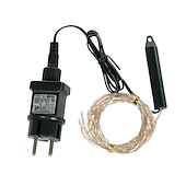 abordables Guirlandes lumineuses à brancher-Guirlande lumineuse élégante pour réception de mariage, fête, cascade, guirlande lumineuse à LED, 2 m, 200 LED, vignes, fil de cuivre, décoration d&#039;arbre de Noël, mariage, fête