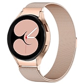 ieftine Curele de ceas Samsung-Uita-Band pentru Samsung Watch 7/6/5/4 40/44mm, Galaxy Watch 5 Pro 45mm, Galaxy Watch 4/6 Classic 42/46/43/47mm, Watch 3, Active 2, Gear S2 Oțel inoxidabil Înlocuire Curea 20mm Curea Milaneza Brăţară
