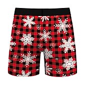 cheap Christmas Pajamas-Christmas Gift Boxer Briefs Underwear Men&#039;s Christmas Carnival Masquerade Christmas Eve Christmas Adults Party Christmas