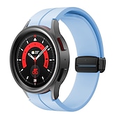 cheap Samsung Watch Bands-Watch Band for Samsung Galaxy Watch 7/6/5/4  40/44mm, Watch 5 Pro 45mm, Watch 6 Classic 43/47mm, Watch 4 Classic 42/46mm Silicone Replacement  Strap Magnetic Clasp Waterproof Adjustable Sport Band