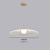 abordables Montajes al ras y montajes semi al ras-luz colgante led hoja de loto acabado plástico 62 cm 3 colores cable ajustable mini isla luces moderno estilo contemporáneo cocina comedor hogar bar luz 110-120v 220-240v bombilla incluida