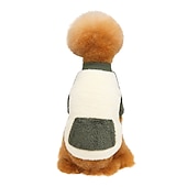 cheap Coats-Dog Cat Coat Jacket Fashion Casual Winter Warm Breathable Soft Washable Comfortable Casual Daily Dog Clothing for Bichon Frise Pomeranian Baby Pet Papillon Small