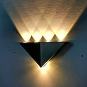 baratos Candeeiros de Parede de interior-led luzes de parede internas triângulo sala de estar quarto luz de parede de alumínio ip44 85-265v