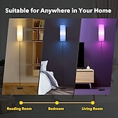 abordables lámpara de mesa y de piso-lámpara de pie led para sala de estar dormitorio lámpara de pie inteligente con alexa aplicación asistente de google control remoto lámpara de pie moderna alta con pantalla de lino bombilla de 16
