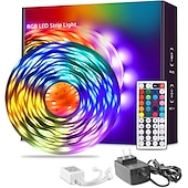 economico Controllo a distanza-HA CONDOTTO LA striscia di luce 15 m/20 m 50 piedi 65.6ft rgb cambiamento di colore ha condotto la striscia di luce kit con telecomando chiave ir44 per l&#039;illuminazione della camera da letto flessibile