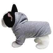 billiga Hoodies-Hund Katt Huvtröjor Elegant söt stil Förtjusande Andningsfunktion Mjuk Vardag Ledigt / vardag Hundkläder for Bulldogg Bichon Frisé Pommeran Small Medium