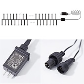 billiga Stickkontakter-meteorregn regnljus utomhus jul hängande smällare snöre lätt snö fallande regndroppe istappar feljus för julgran trädgårdsdekor AC110v -220v eu us plug upgrade